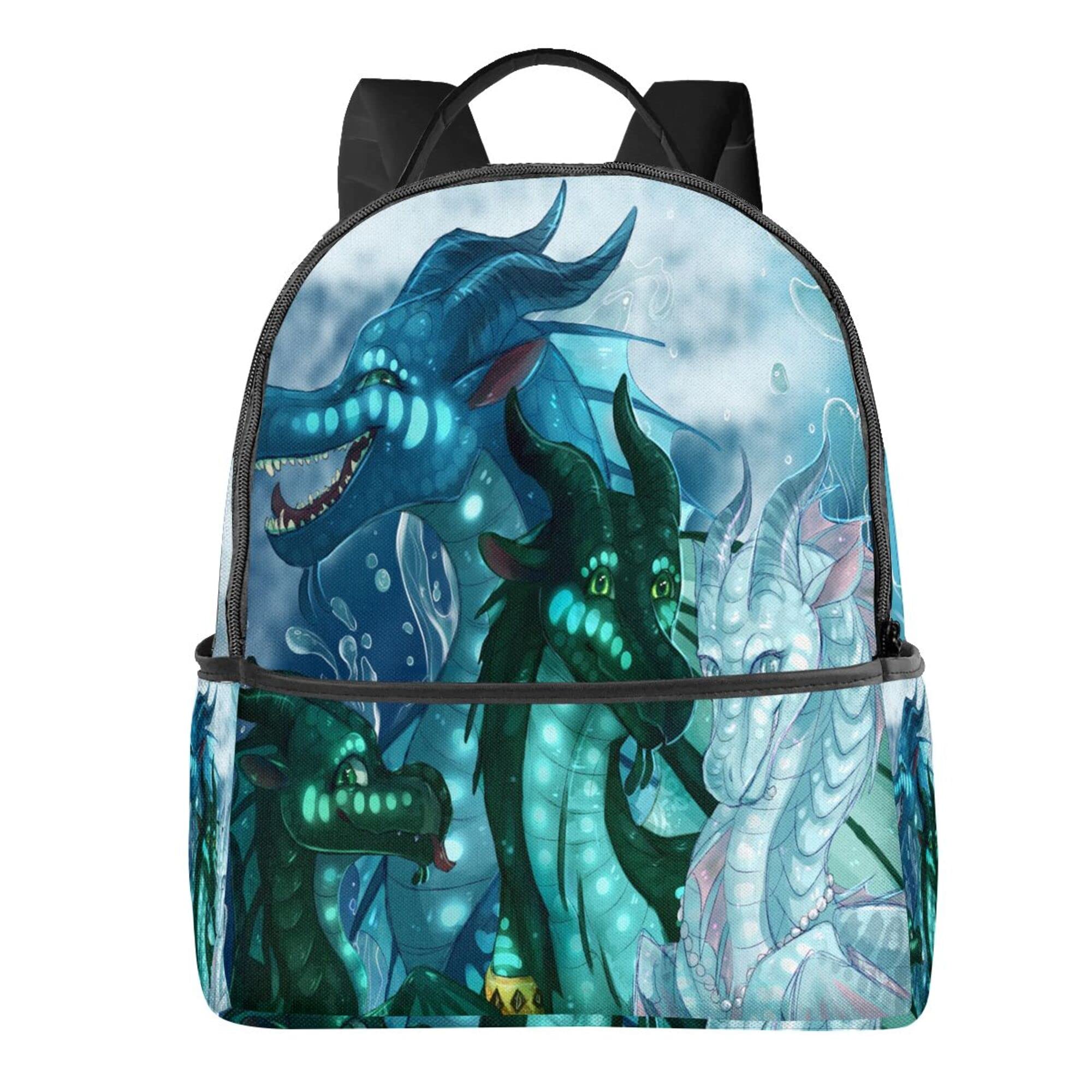 Stylish Laptop Backpack for Women & Men - Wings of Fire Dragon Design School Bookbag - Perfect for Work, College, Travel & Daily Commute
