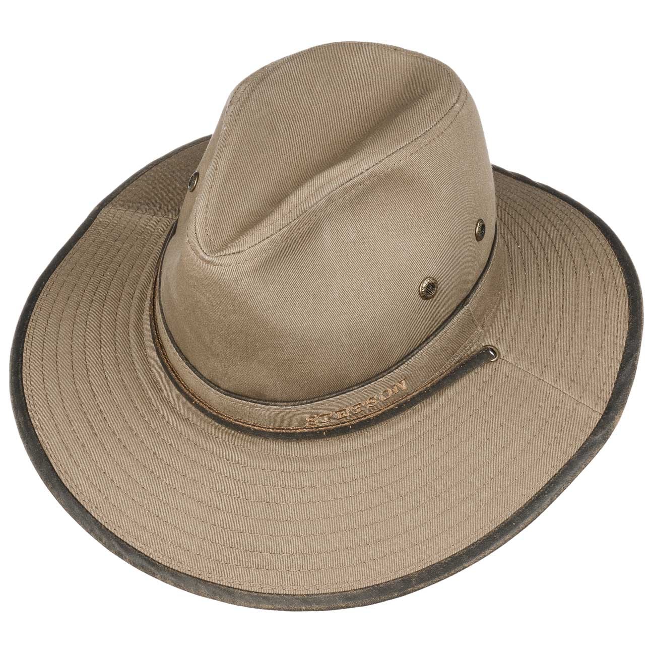 Stetson Tarnell Traveller Cotton Hat for Men & Women - Breathable Summer Sun Hat for Outdoor Travel, Hiking, and Beach Vacations