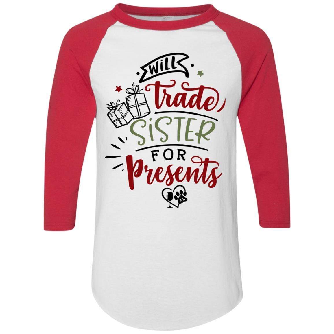 WineyBitches.Co Colorblock Raglan Jersey - Trendy Women's Baseball Tee for Casual Wear, Street Style & Night Out