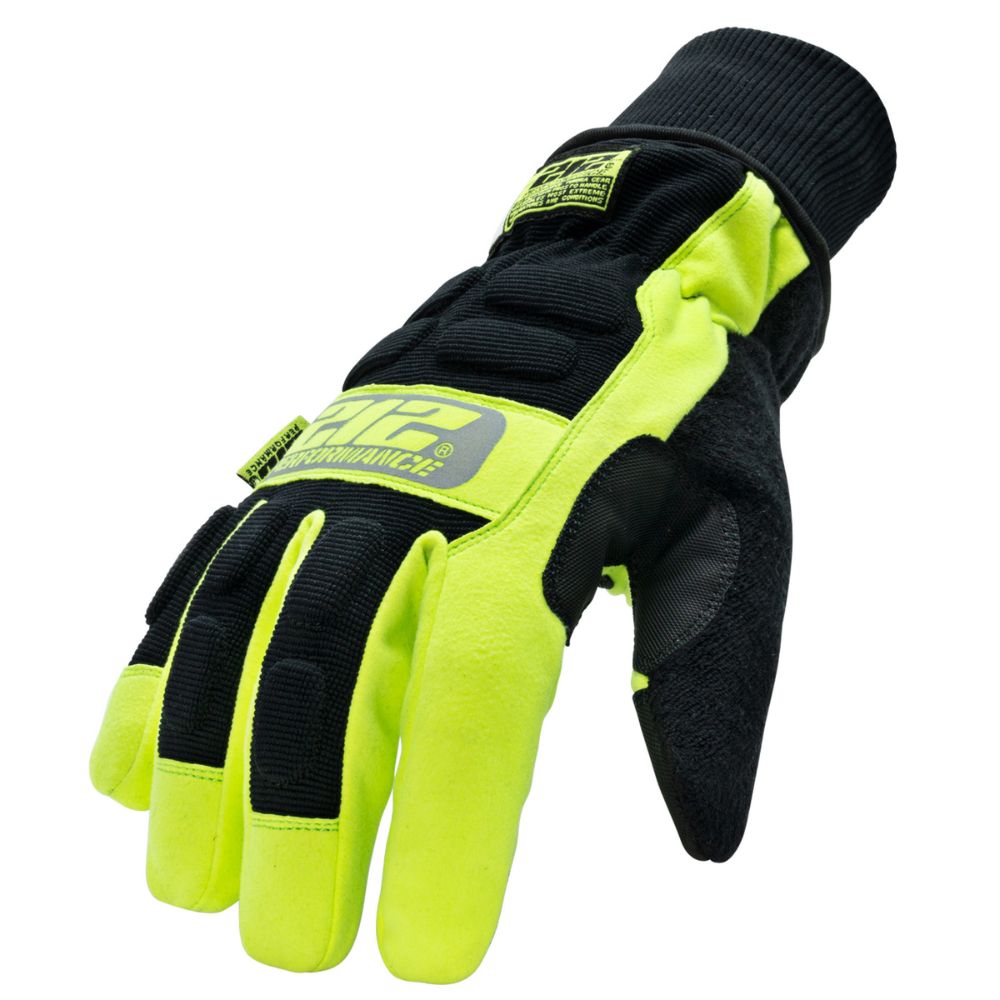 212 Performance TUNHWP 0509 Waterproof Fleece Lined Winter Work Gloves - Impact Protective, Cold Weather Tundra Gloves for Men, Medium Black - Ideal for Construction, Snow Removal & Outdoor Activities