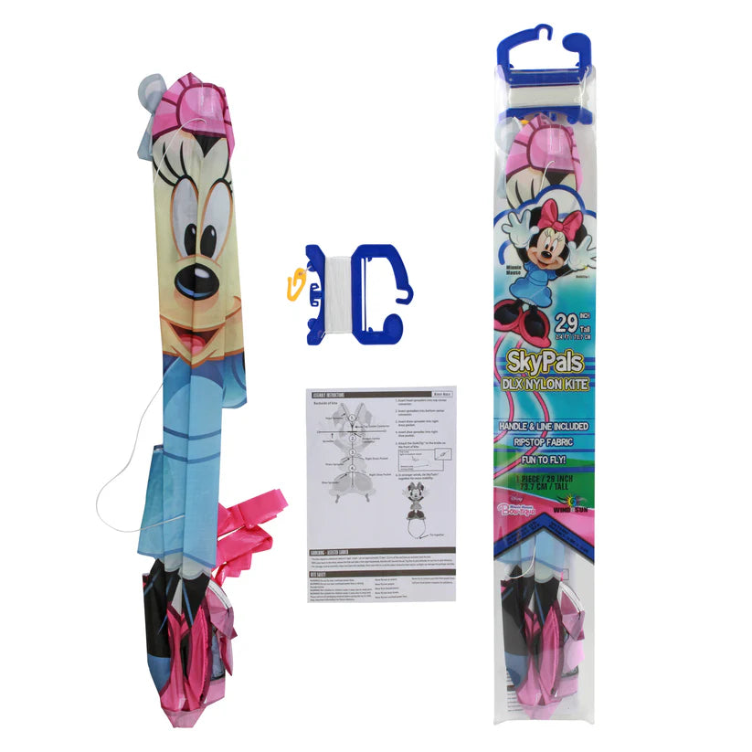 Minnie Mouse Kite - 24 Inch Disney Character Kite for Kids Outdoor Activities, Beach, Park & Picnic Fun