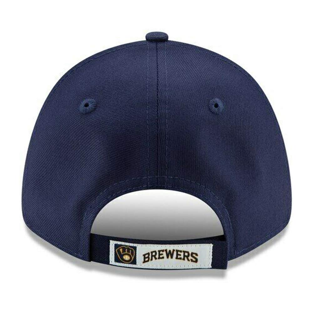New Era Kids Milwaukee Brewers The League 9FORTY Adjustable Navy Baseball Cap - Perfect for Little League Games, Sports Events & Everyday Wear