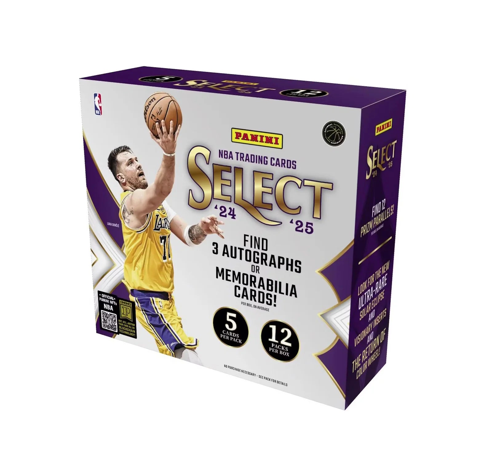 2024 Panini Select Basketball Hobby Box - 25 Cards Pack | Collectible NBA Trading Cards for Fans & Investors | Perfect for Card Shows, Gifts, and Sports Memorabilia Collections