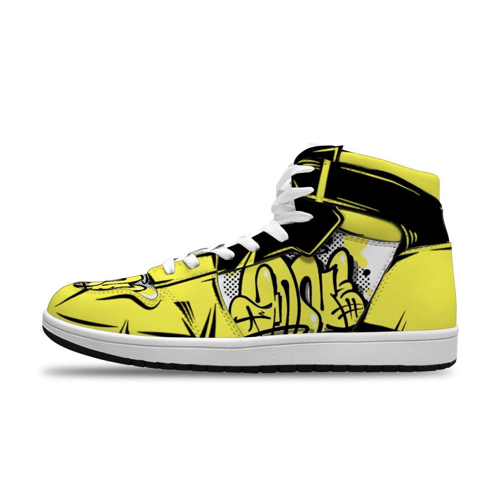Custom Graffiti Street Style Sneakers for Men & Women - Trendy Anime Basketball Shoes for Sports & Fashion - Perfect for Urban Streetwear, Casual Outfits & Sneakerhead Collections