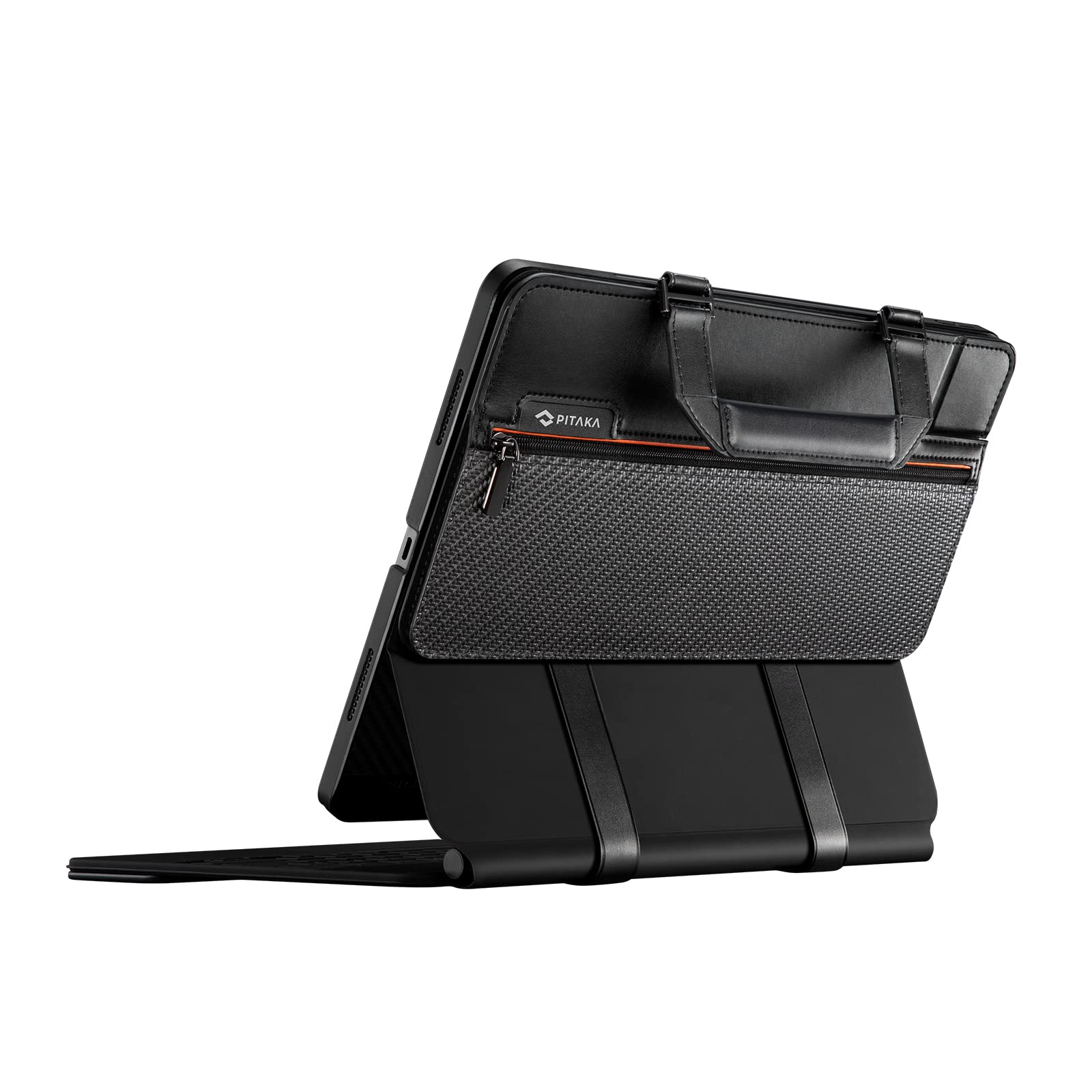 PITAKA iPad Pro 11 Case Sleeve Compatible with Magic Keyboard & iPad Air 10.9 - Slim Carbon Fiber & PU Leather Protective Cover - Perfect for Work, Travel & Daily Commute