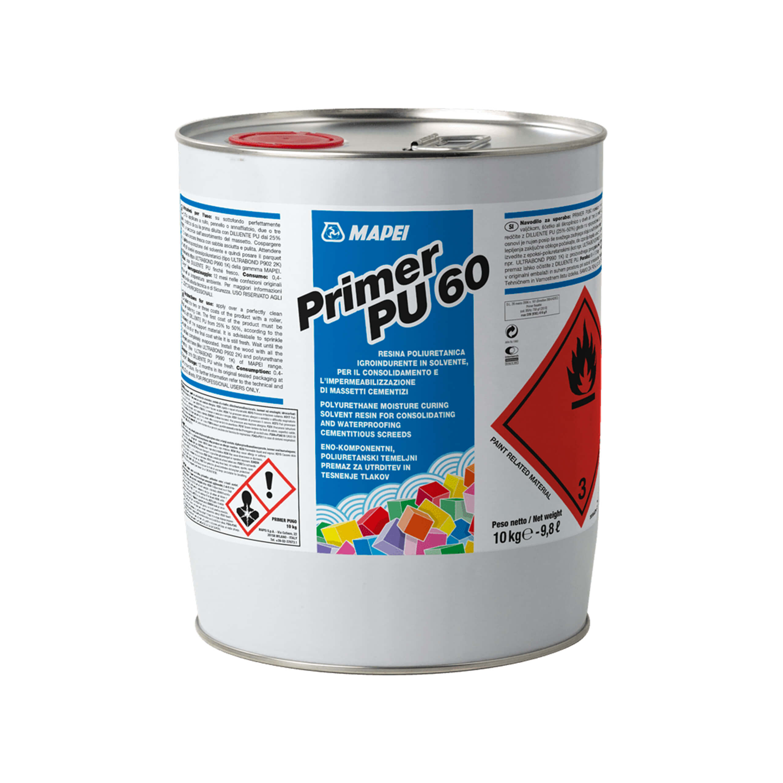 Mapei Primer PU 60 - High Performance Polyurethane Primer for Concrete & Masonry | Ideal for Flooring, Basements & Garage Coatings