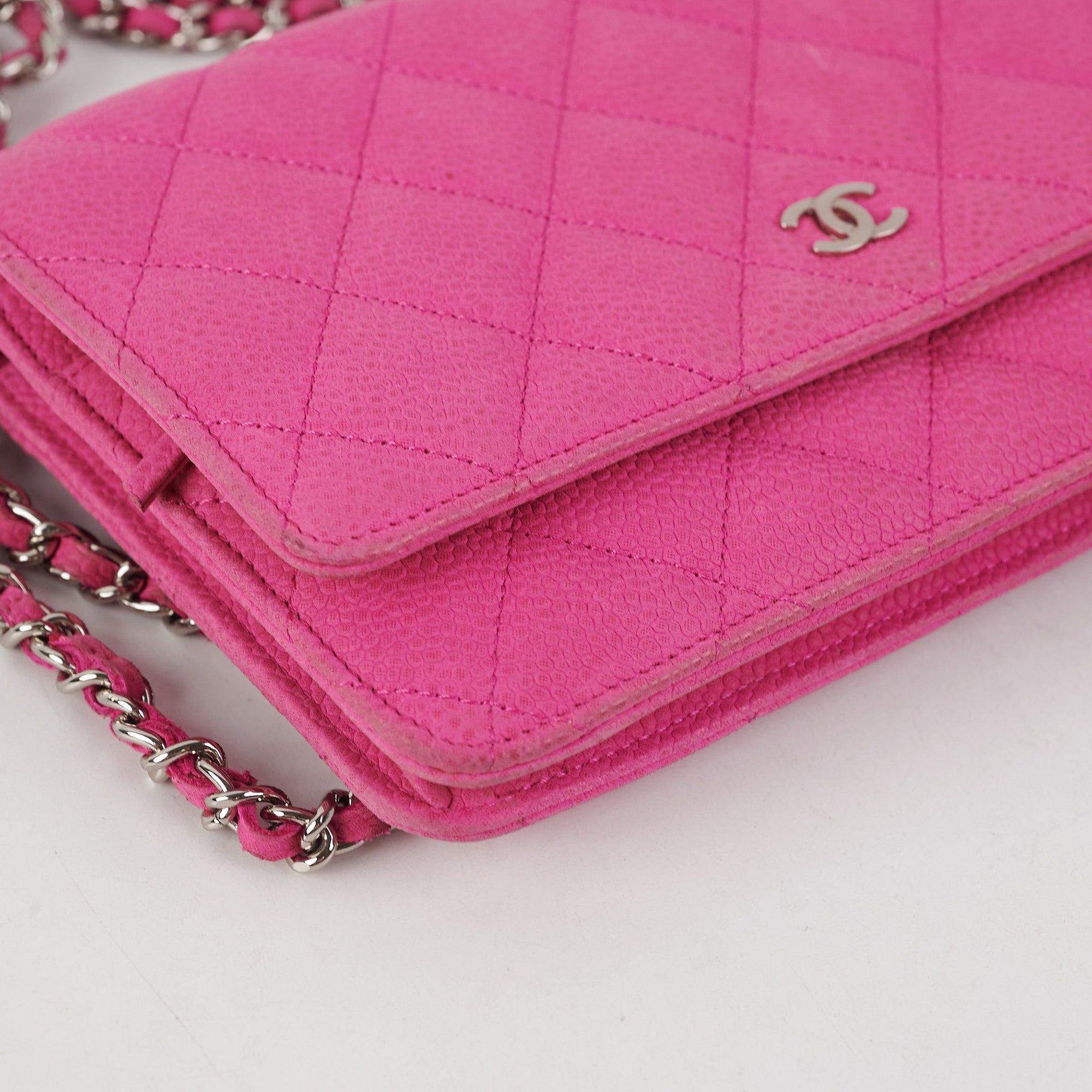 Chanel Pink Quilted Wallet On Chain WOC Bag - Luxury Crossbody Bag for Women, Perfect for Parties & Evening Events