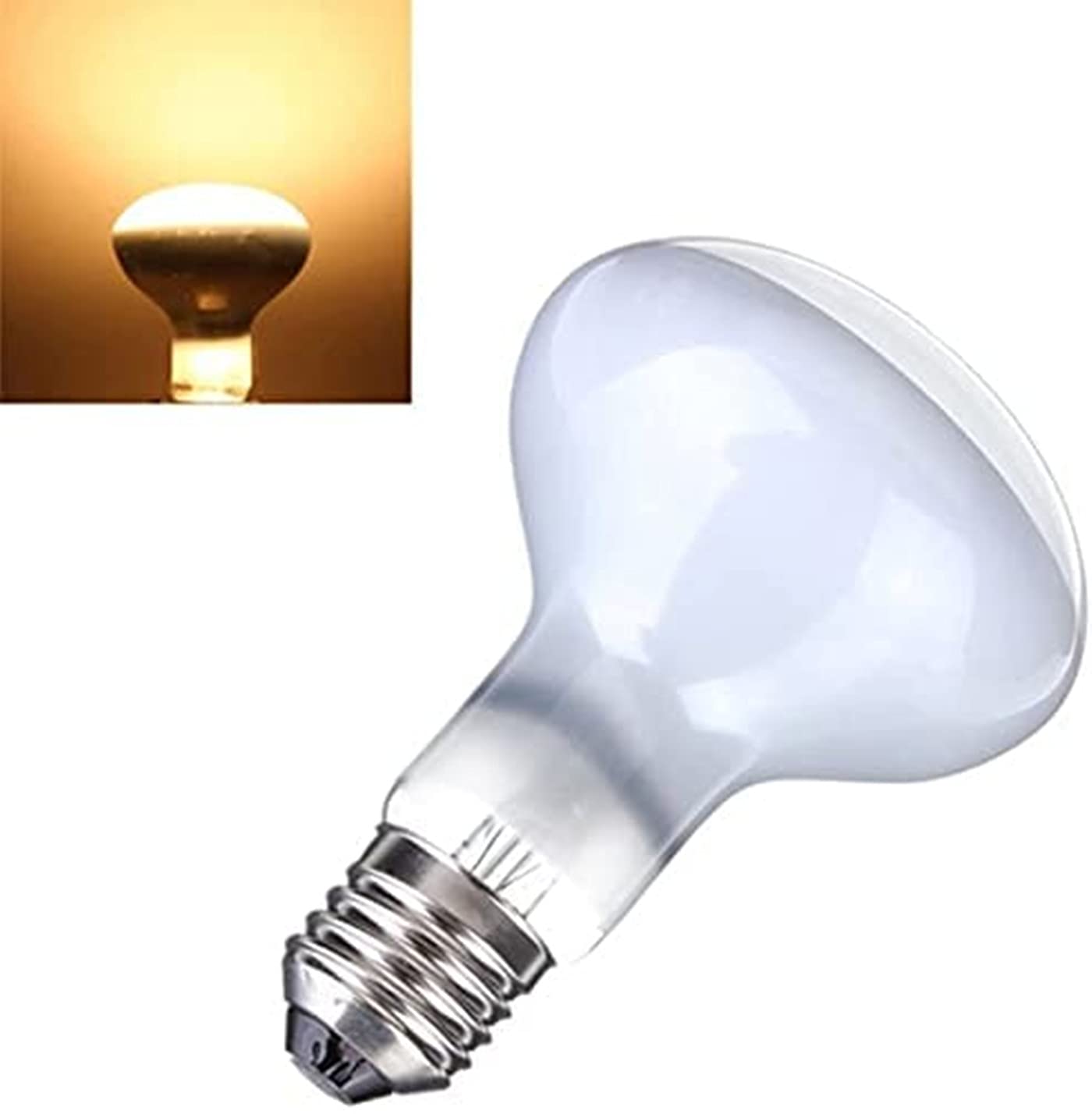 2-Pack 75W Reptile Heat Lamp Basking Bulb - E26 Base 110V UVA Daylight Heating Lamp for Bearded Dragons, Turtles, Lizards & Chicken Coops | Glass Enclosure Heater for Terrariums & Aquariums (Perfect for Basking Areas & Nighttime Warmth)