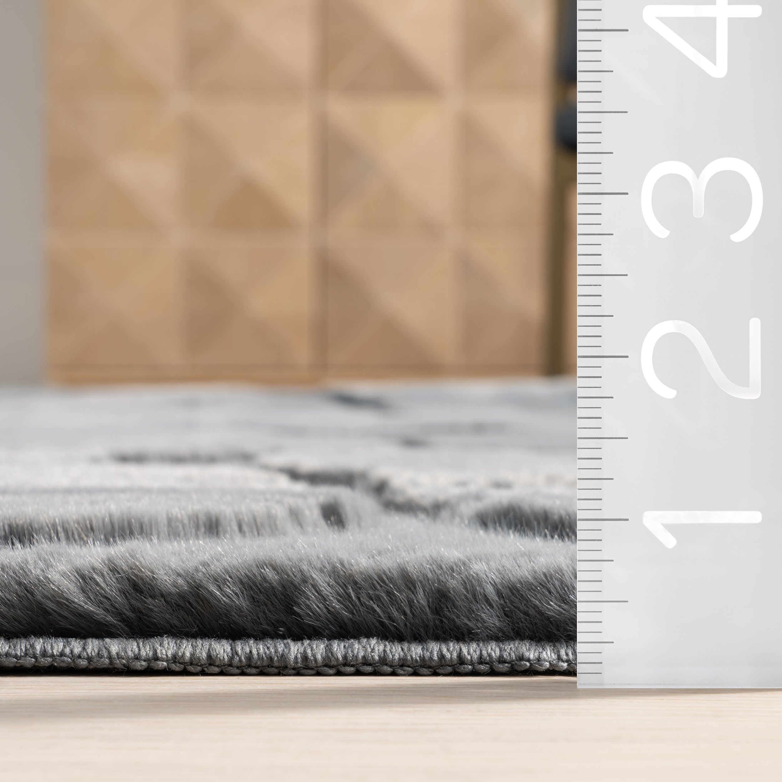 Bertie Pebble Plush Cloud Washable Rug - Soft Grey Blue Shaggy Area Rug for Living Room, Bedroom & Nursery | Machine Washable & Non-Slip Backing