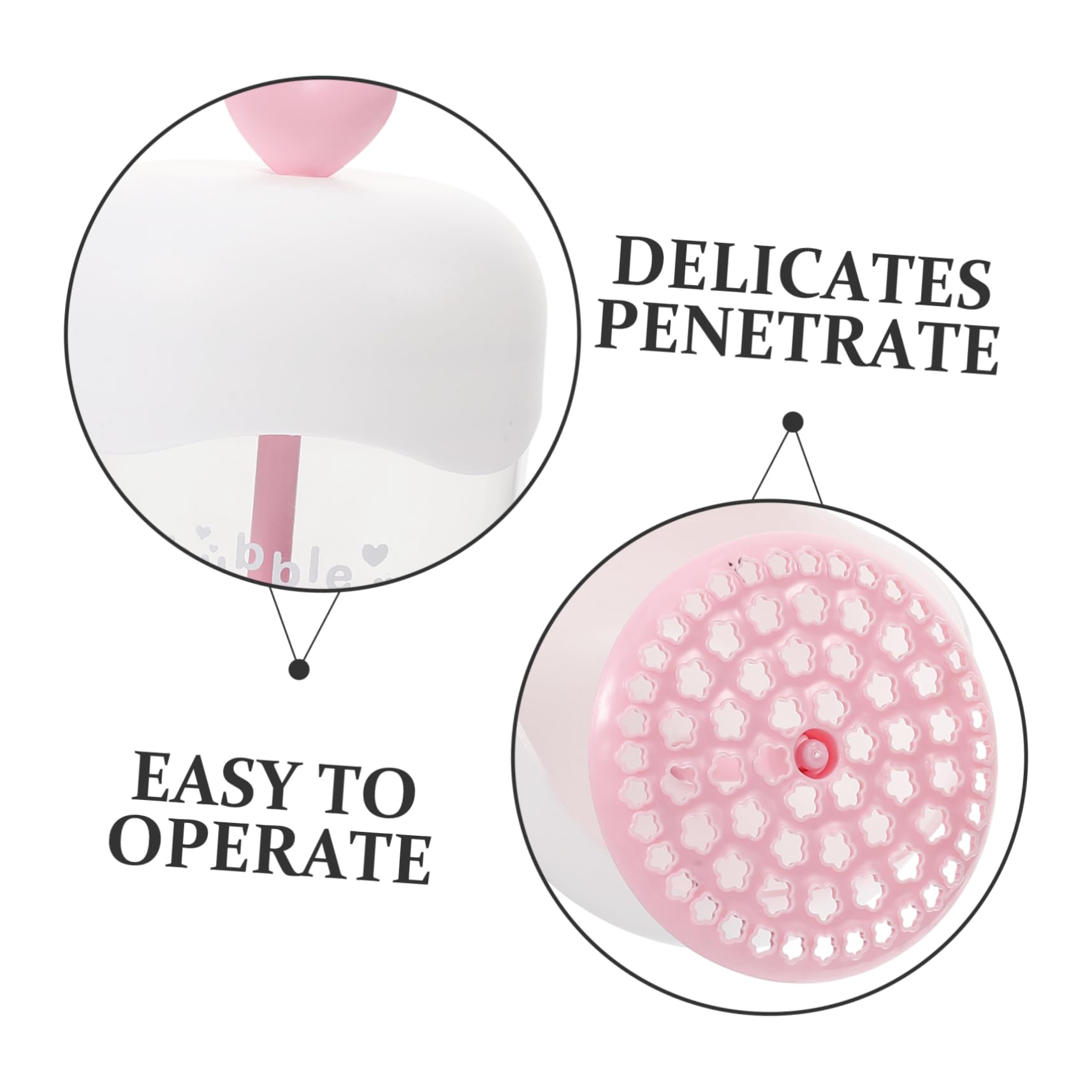Bubble Foam Maker for Face & Hair - Electric Facial Cleanser & Shampoo Foaming Tool with Red Liquid | Perfect for Skincare Routine & Gentle Face Wash