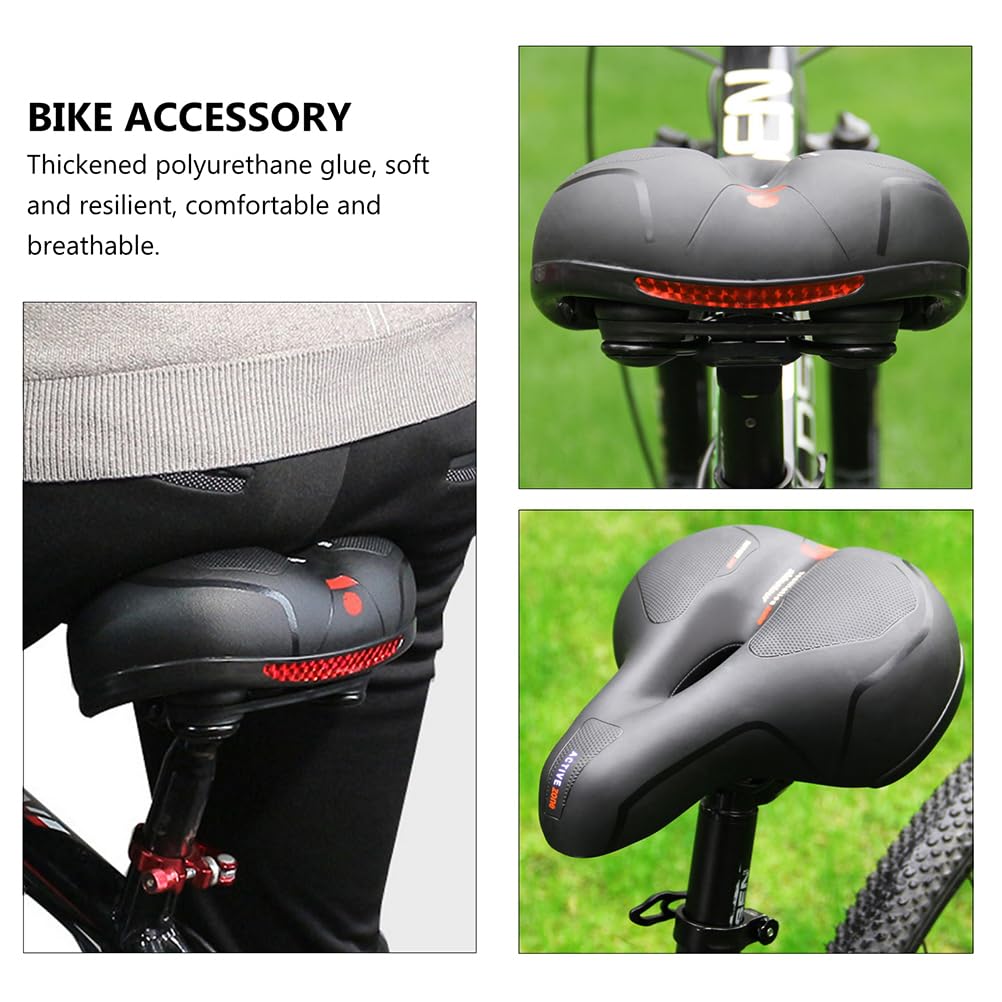 Comfortable Memory Foam Bike Saddle for Adults - Shock Absorbing Waterproof Seat for Mountain & Road Bikes - Cycling Essentials