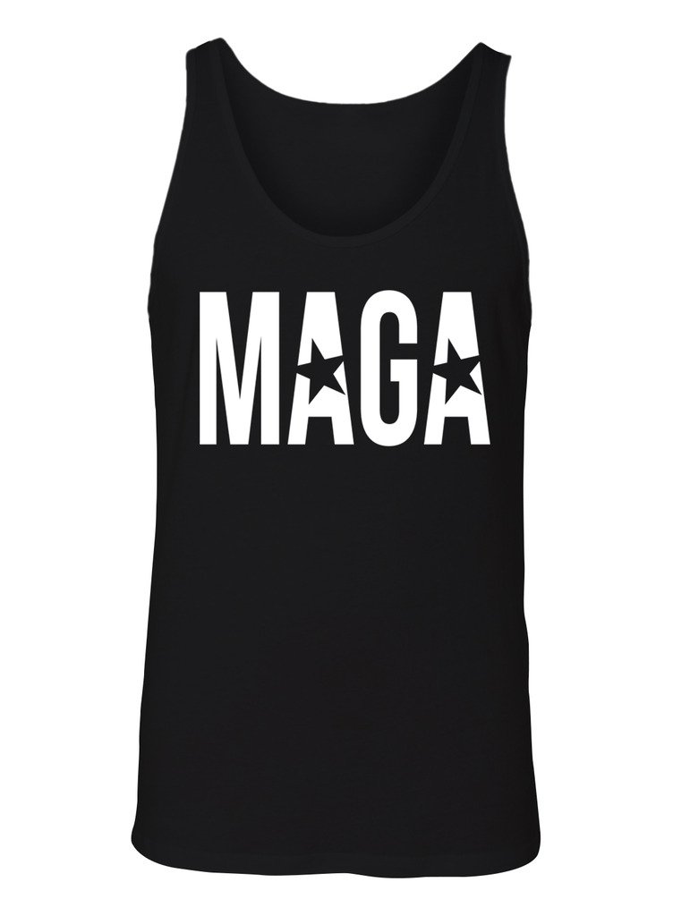 MAGA Make America Great Again Men's Tank Top - Patriotic Graphic Tee for Political Rallies & Casual Summer Wear