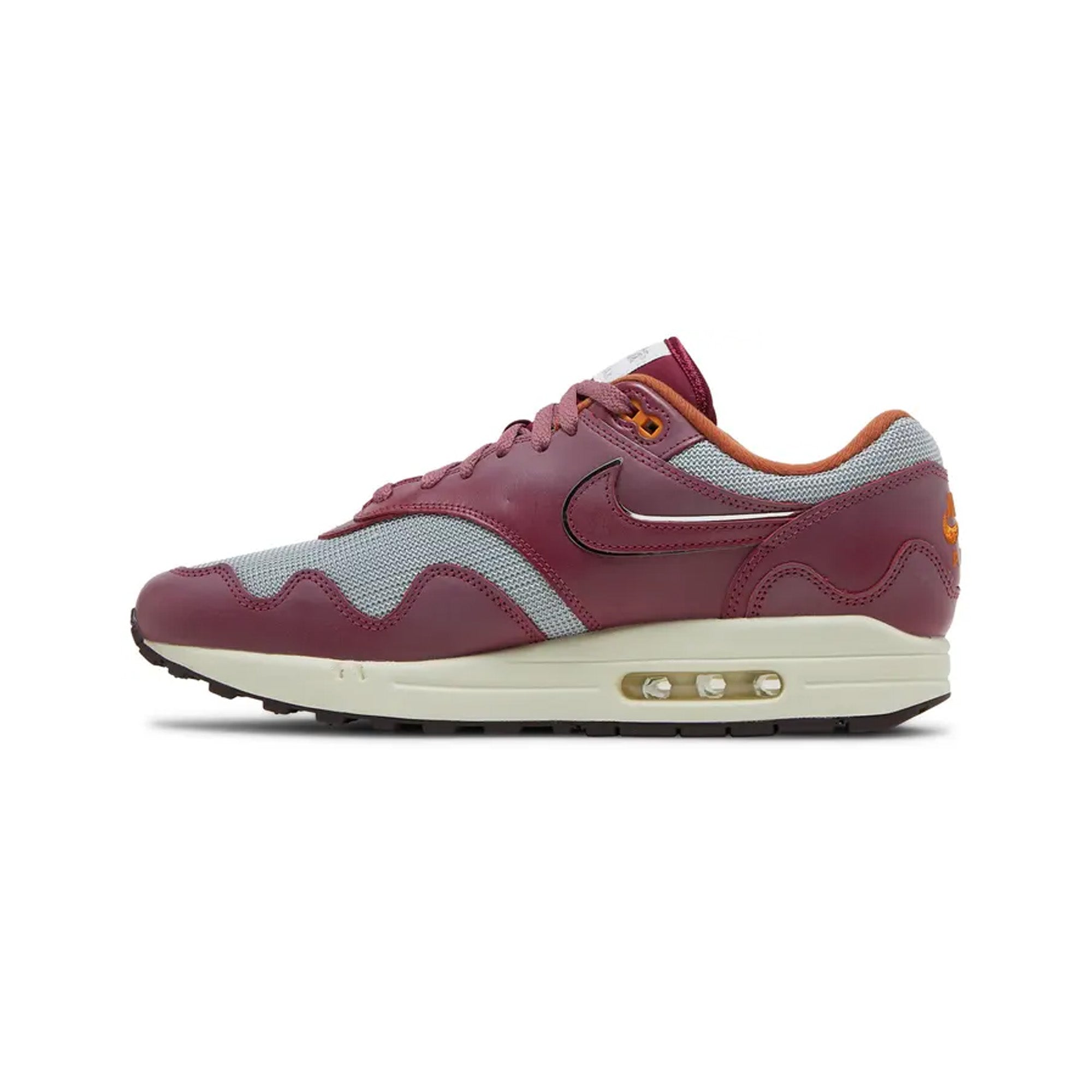 Nike Air Max 1 Patta 'Rush Maroon' Sneakers - Limited Edition Special Box (2021 Release) | Men's Running Shoes for Casual Wear & Street Style Fashion