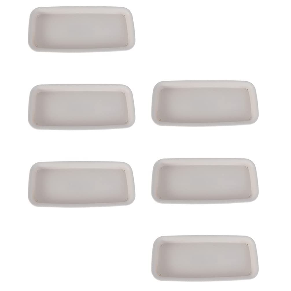 DOITOOL 6-Pack Clear Plastic Plant Saucers for Indoor and Outdoor Use - Drip Trays for Flower Pots, Garden Planters, and Potted Plants - Beige Water Catcher Dishes for Home Decor, Balcony, Patio, and Gardening