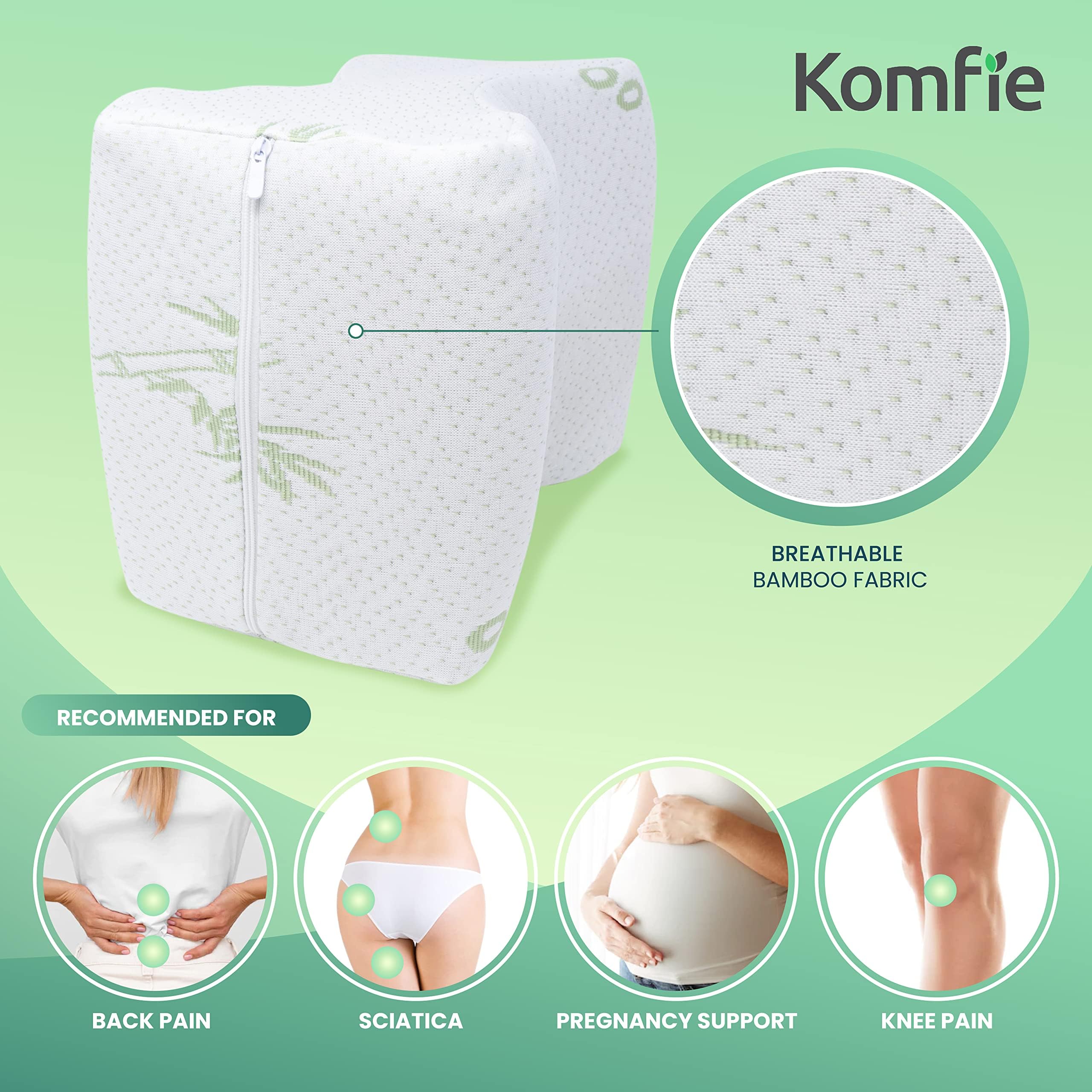 2-Pack Cooling Knee Pillow Covers - Universal Replacement Leg Pillowcase for Pregnancy, Post-Surgery, and Side Sleepers - Breathable & Comfortable Design