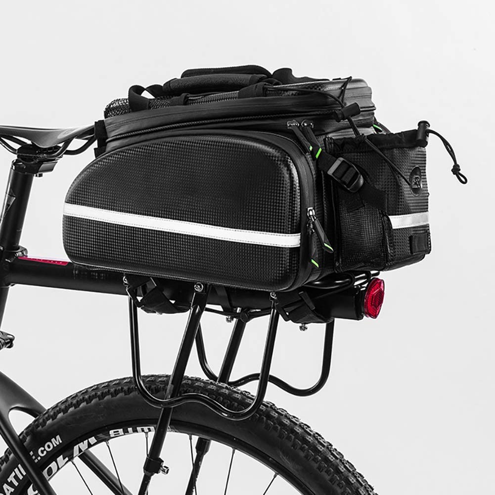 17L Bike Rack Bag - Waterproof Rear Bicycle Trunk Duffel Bag for Mountain/Road/Folding Bikes | Perfect for Commuting, Cycling Tours & Outdoor Adventures