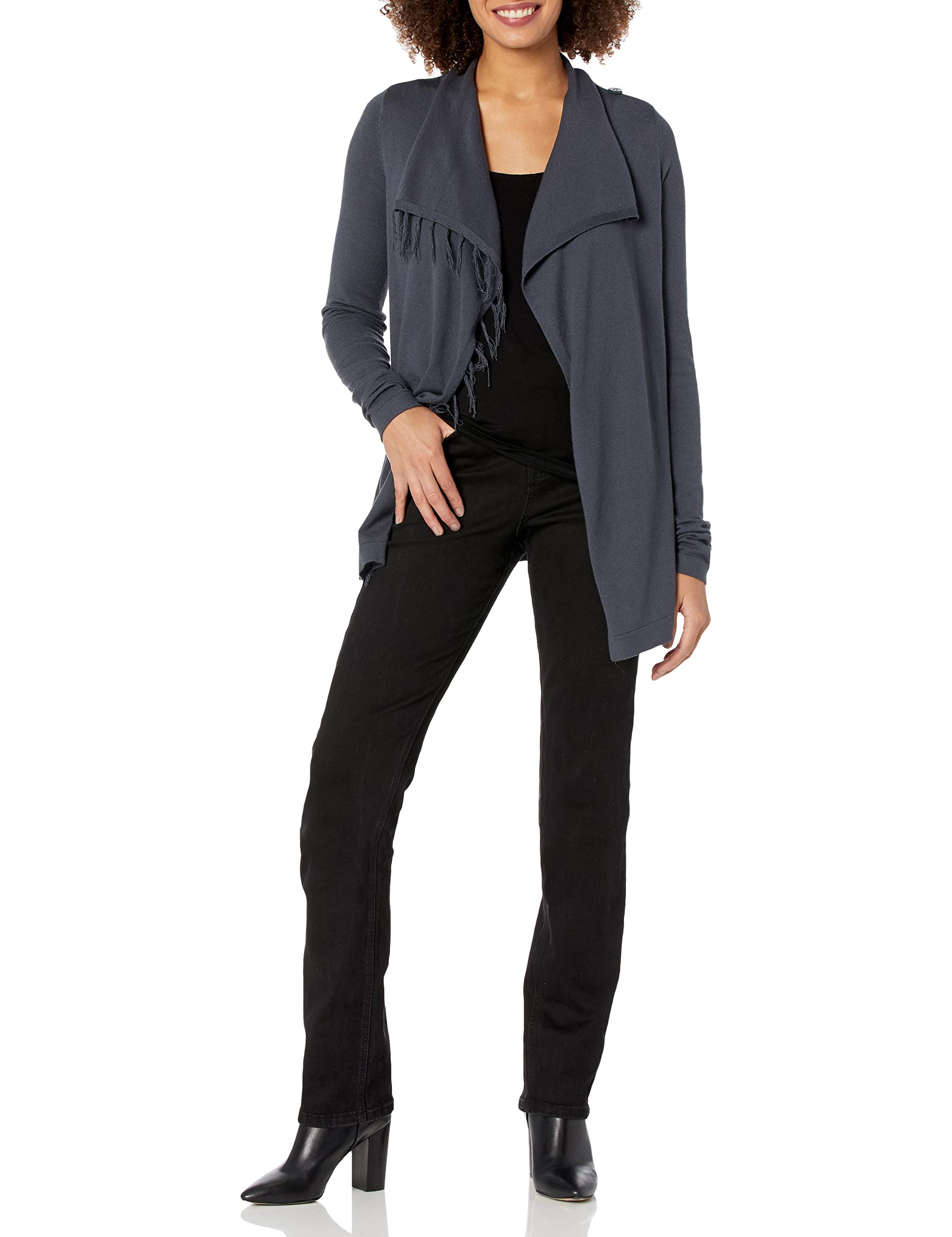 Aventura Women's Anya Wrap Cardigan - Lightweight Knit Open Front Sweater for Layering, Office, or Casual Wear