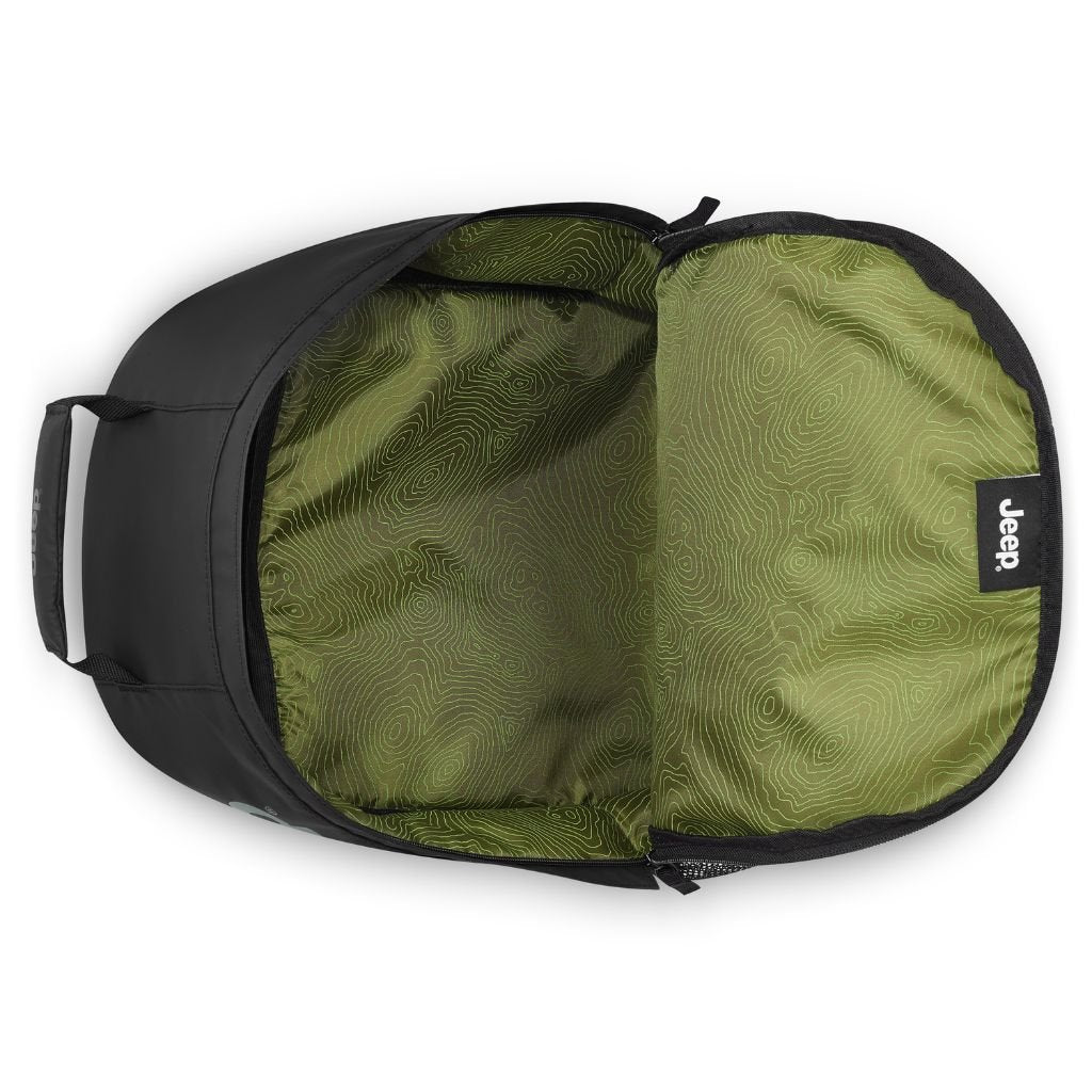 Jeep Duel Material 15.6 Inch Laptop Backpack for Men & Women - Water Resistant Black Computer Bag for Work, School, Travel & Daily Commute