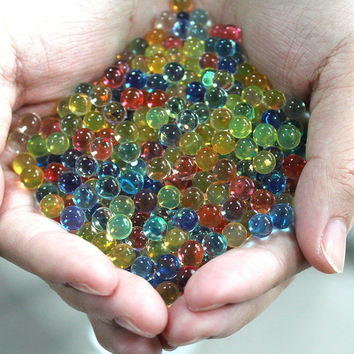 200,000pcs Water Beads for Gel Blasters, Sensory Toys & Home Decor - Fast US Shipping | Perfect for Kids Play, Stress Relief & Party Decorations