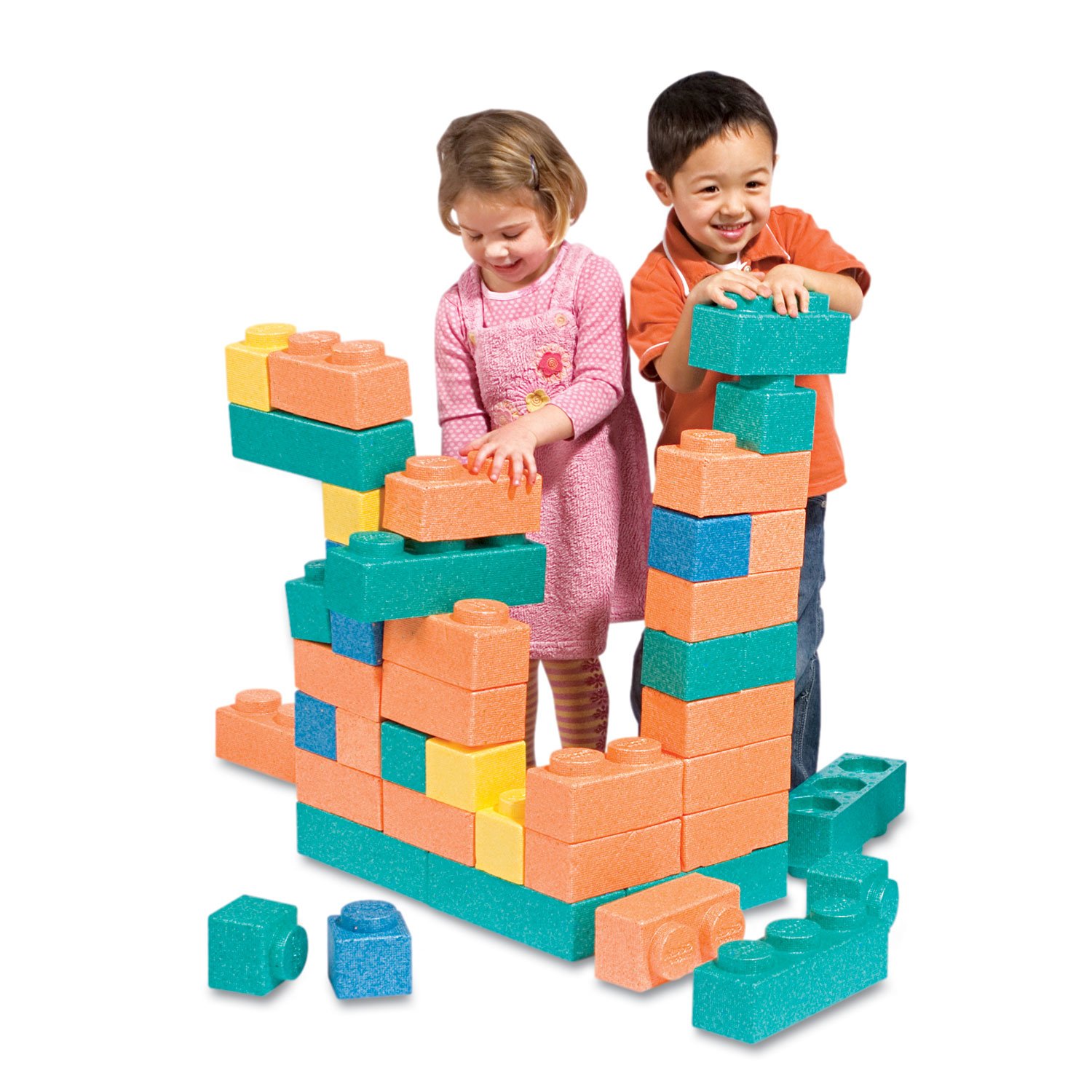 Creativity Street Gorilla Blocks - 66-Piece Jumbo Building Set for Toddlers & Kids | STEM Learning Toys for Early Childhood Development | Perfect for Classroom, Playroom & Birthday Gifts