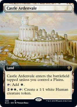 Magic: The Gathering - Castle Ardenvale Foil Extended Art Card - Throne of Eldraine MTG Collectible - Perfect for Commander Decks & Fantasy Gaming Enthusiasts