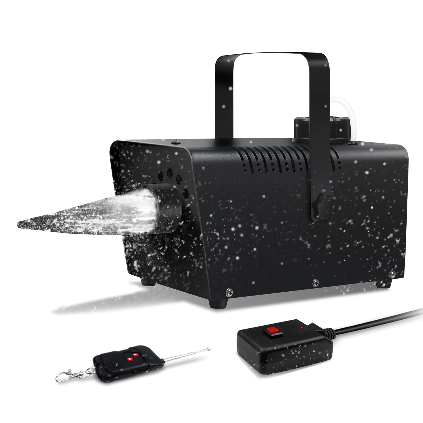 800W Snow Blower Machine with Wireless Remote Control - Indoor/Outdoor Artificial Snow Maker for Christmas, Weddings, Parties & Stage Decor - Perfect for Backyard, Holiday & Winter Events