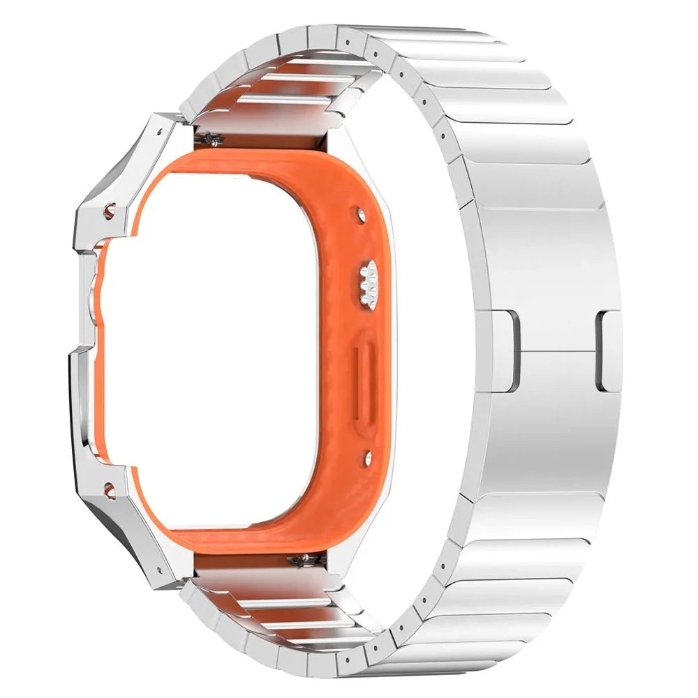UltraDefender SteelShield Durable Stainless Steel Band for Apple Watch Ultra - Perfect for Outdoor Sports, Workouts & Everyday Wear