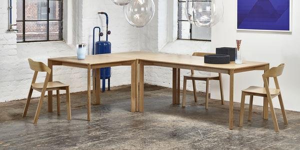 Lasu Modern Dining Table by Ton - Solid Wood Kitchen Table for 6 - Perfect for Family Dinners & Entertaining Guests