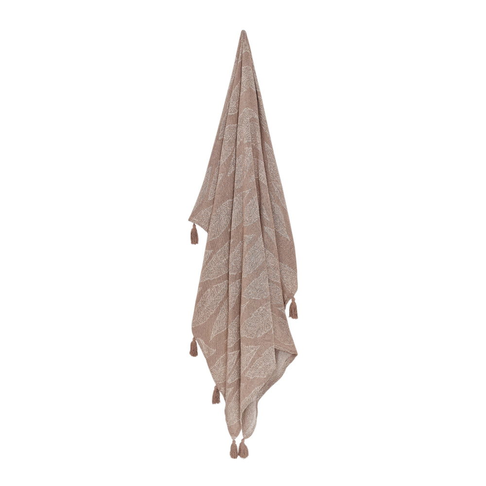 130x160cm Kye Throw Blanket - Warm Taupe & Cream - Soft & Cozy Oversized Throw for Couch, Bed, Sofa - Perfect for Living Room, Bedroom & Home Decor