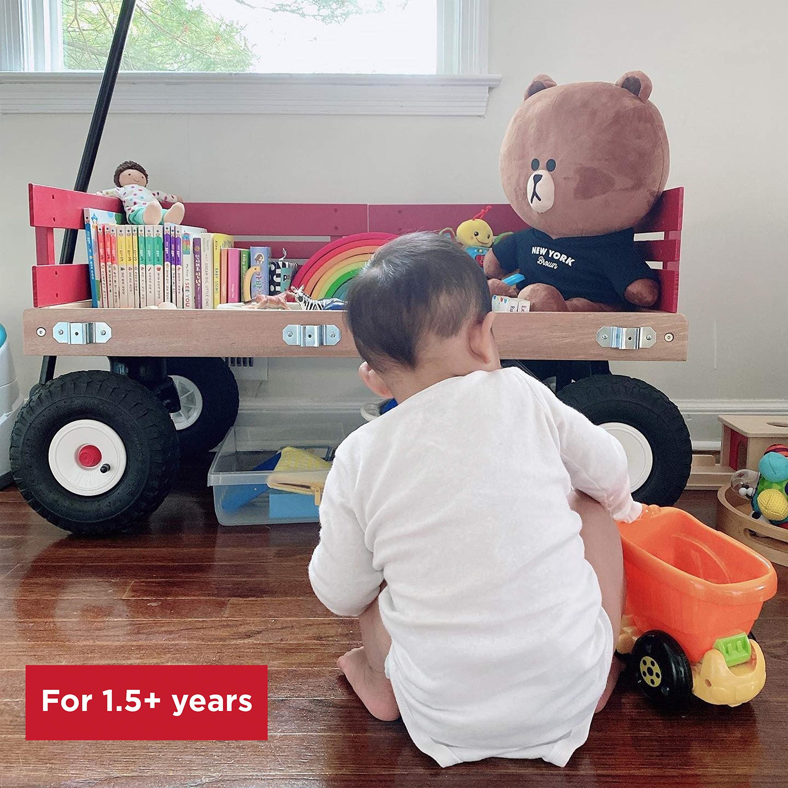 Radio Flyer All-Terrain Cargo Wagon for Kids - Heavy Duty Red Wagon for Ages 1.5+ | Perfect for Outdoor Play, Gardening, and Hauling Supplies