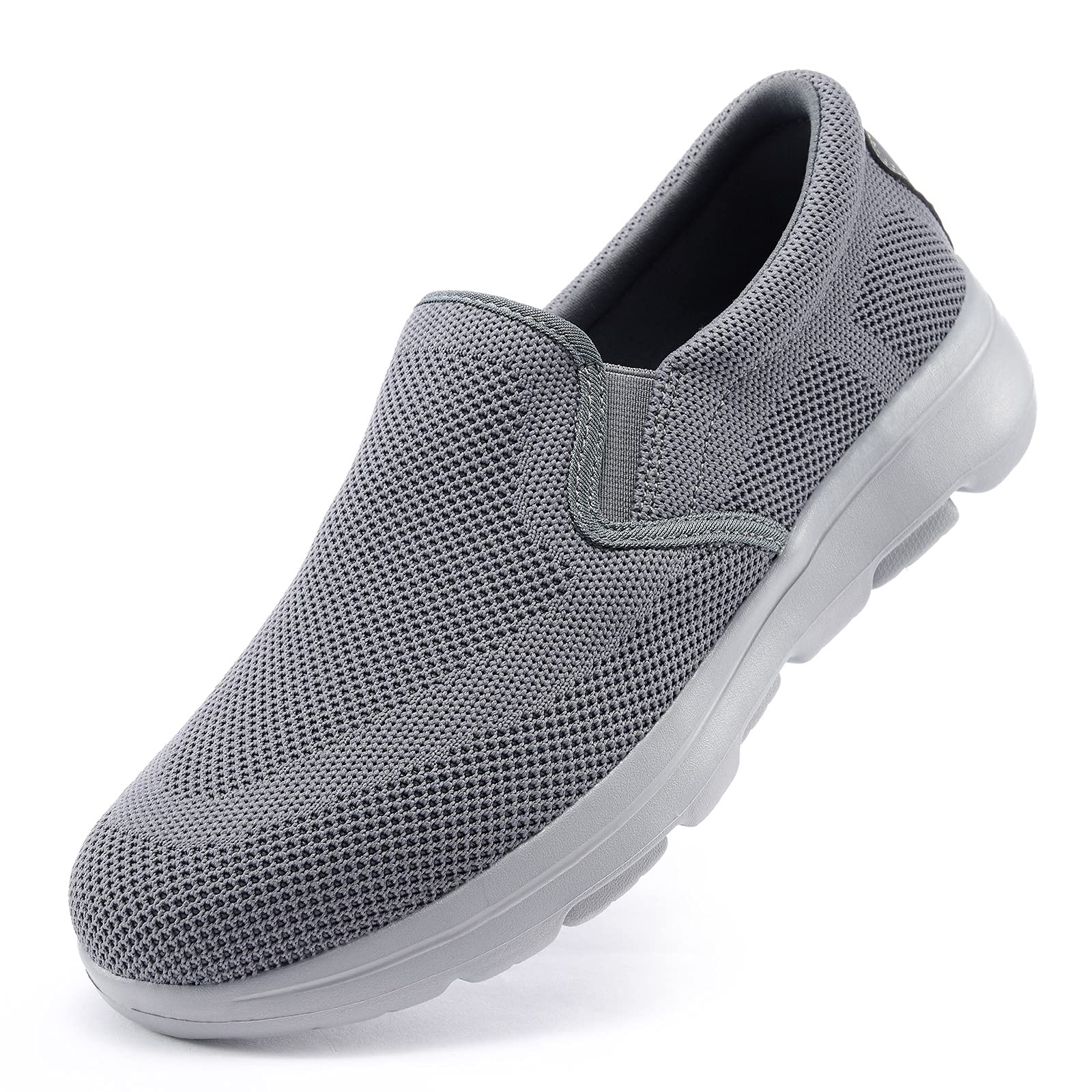 TIOSEBON Men's Breathable Mesh Slip-On Loafers - Lightweight Walking Shoes for Work, Driving & Tennis | Comfortable Casual Shoes for Men