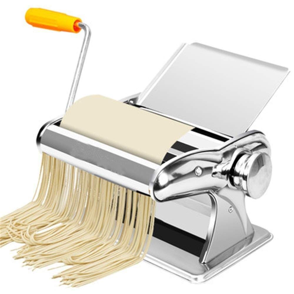Stainless Steel Pasta Maker Machine with 3 Blades & 8 Thickness Settings - Fresh Pasta Roller Press for Homemade Spaghetti, Lasagne & Noodles | Perfect for Italian Cuisine, Family Cooking & Restaurant Use