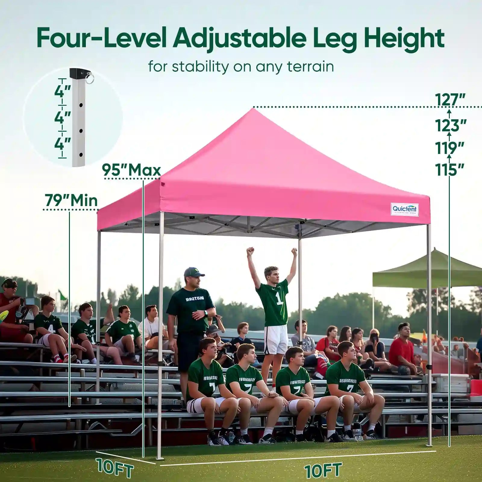 Heavy Duty Commercial Pop Up Canopy Tent - Waterproof Instant Shelter for Outdoor Events, Parties, Markets & Camping