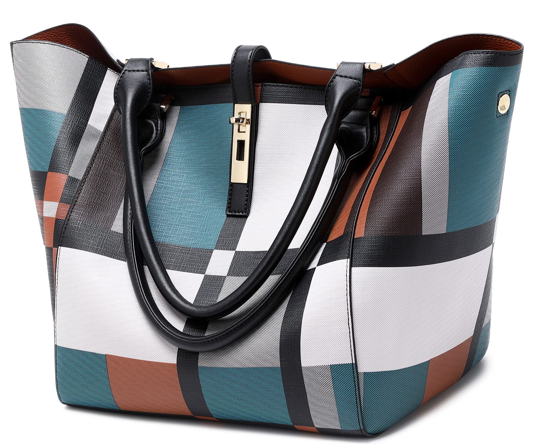 Large Capacity Leather Work Tote Bag for Women - Waterproof Professional Shoulder Bag - Perfect for Office, Commuting & Business Travel