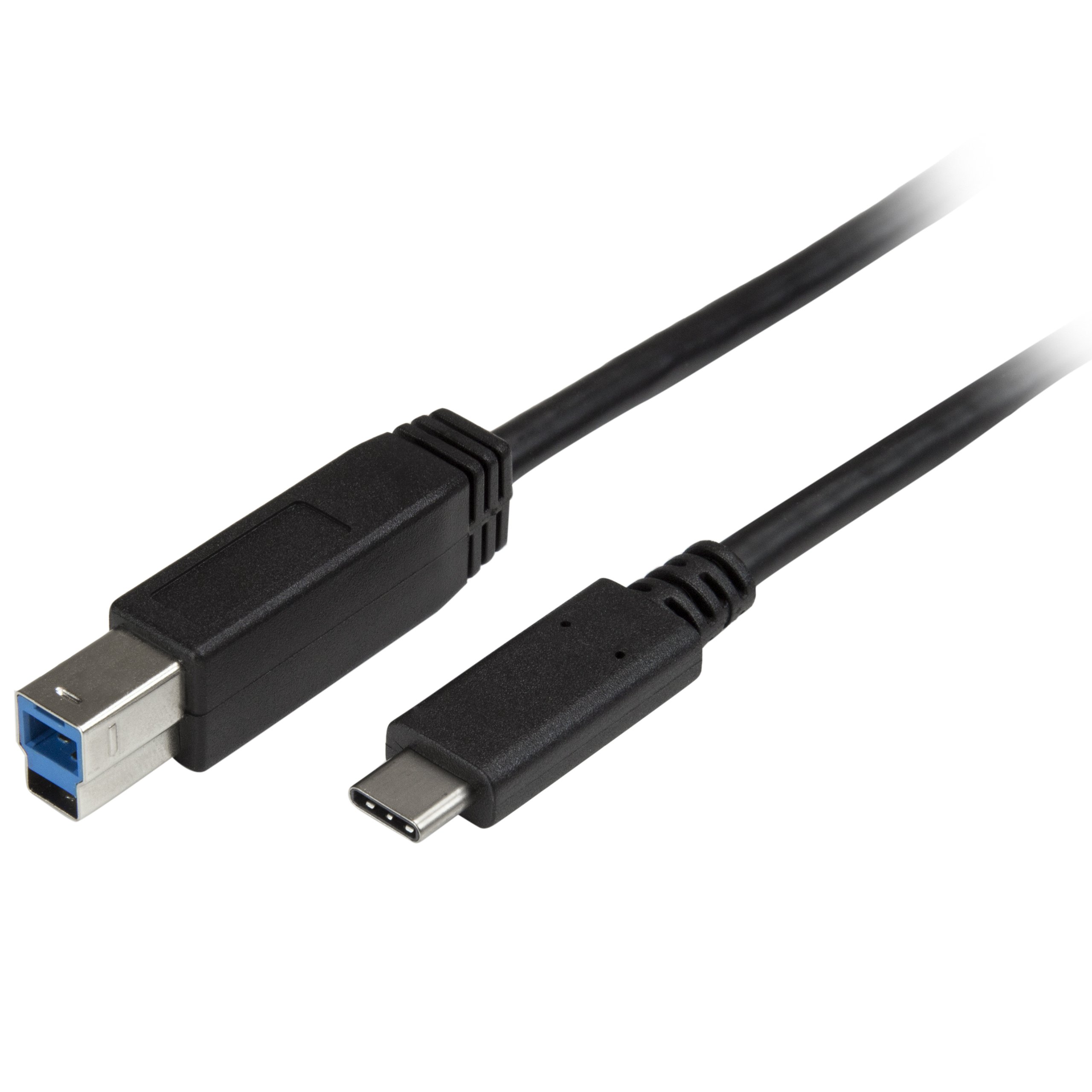StarTech.com USB C to USB B Printer Cable 6ft (2m) - High-Speed USB 3.0 Type C to Type B Cable for Printers, Scanners & More - Reliable Connectivity for Home & Office Use (USB315CB2M)