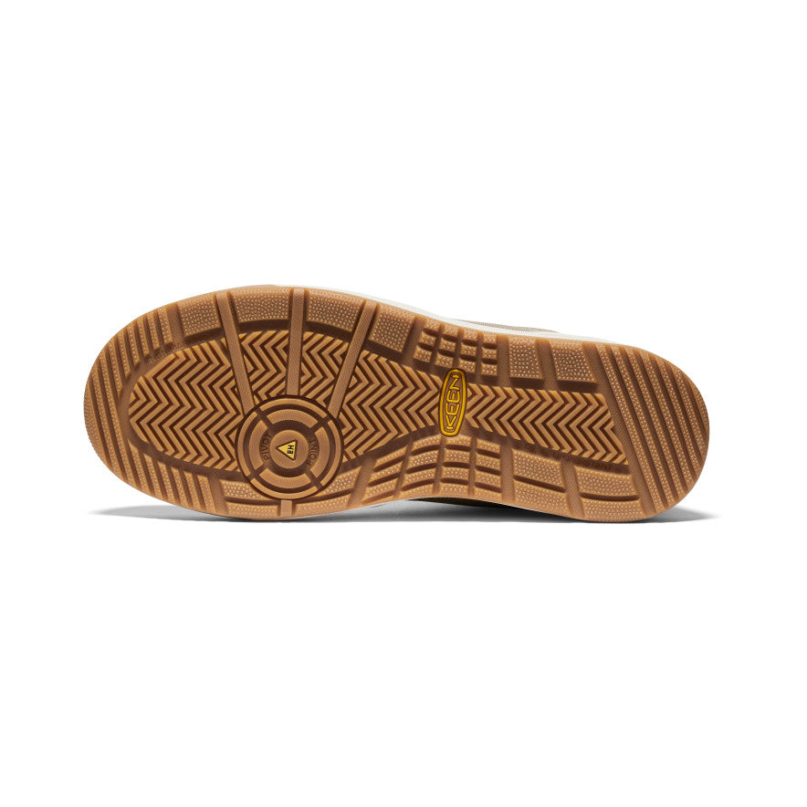 Kenton Mid Work Boots for Men - Carbon Toe Safety Shoes in Brindle/Gum | Durable Construction for Construction, Warehouse & Outdoor Work