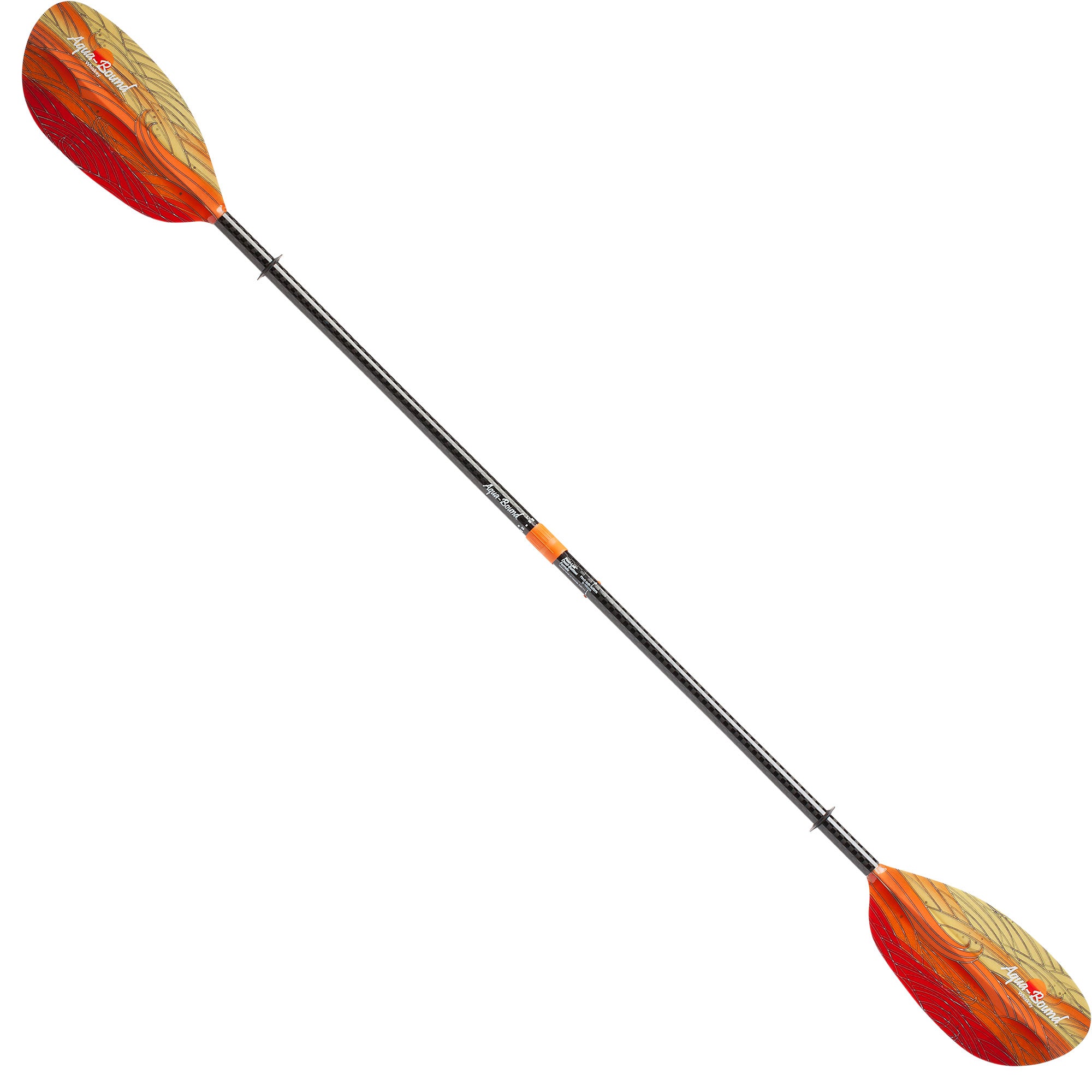 Aqua Bound Whiskey Fiberglass Straight Shaft 4-Piece Kayak Paddle - Lightweight & Durable Kayaking Gear for Touring, Fishing & Recreational Paddling