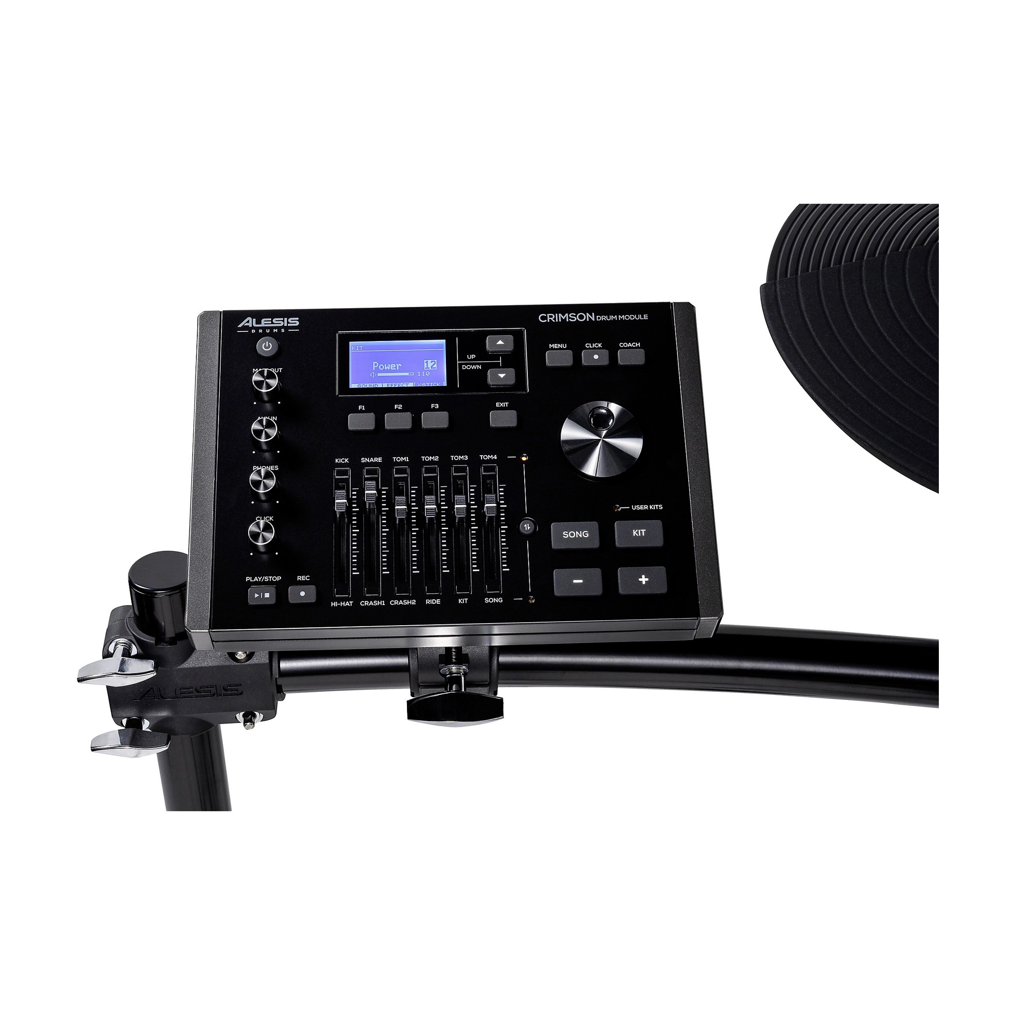 Alesis Crimson III Electronic Drum Kit - Professional Mesh Head Drum Set with Bluetooth, USB, and 300+ Sounds - Perfect for Home Studio, Live Performance, and Drum Practice