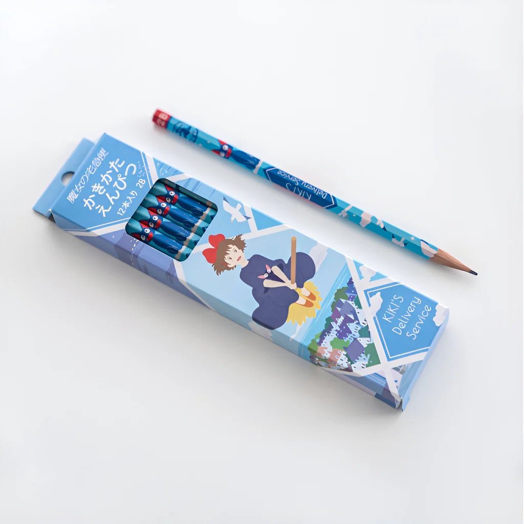 Kiki's Delivery Service Wooden Pencil Set - Anime Stationery Collection by Movic - Perfect for Writing, Drawing & Ghibli Fans Gift Ideas