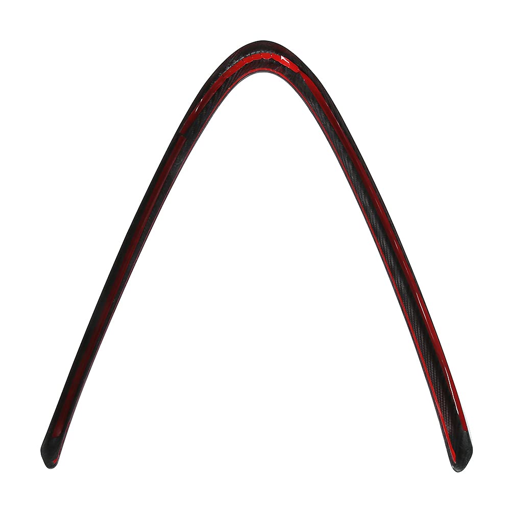 Carbon Fiber V-Shaped Front Grill Decoration Frame for Alfa Romeo Giulia (2017-2019) - Black, Lightweight & Durable - Upgrade Your Car's Style for Racing or Show Events