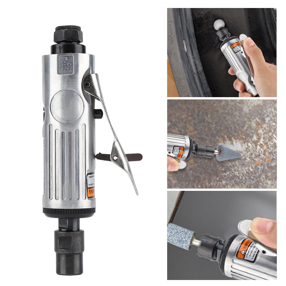 16 Pcs Air Die Grinder Kit - 25000 RPM 1/4