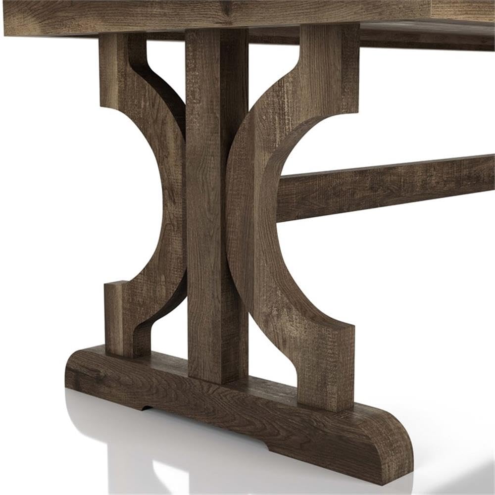 Reclaimed Oak Farmhouse Coffee Table - Solid Birch Wood Rustic Living Room Furniture for Home Decor & Cozy Gatherings