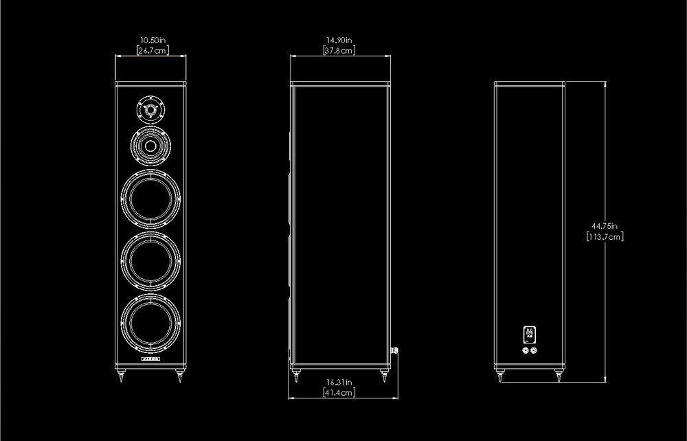 Magico A5 High-End Loudspeakers - Premium Audiophile Speakers for Home Theater & Music Listening - Perfect for Studios, Living Rooms & Home Audio Systems