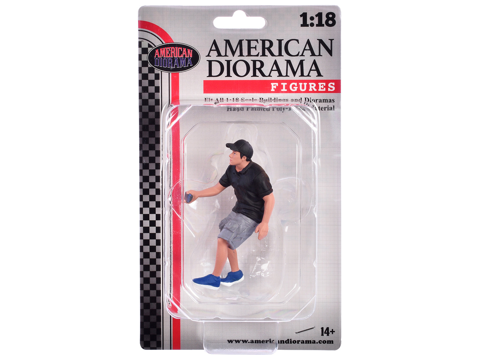 American Diorama Figure18 Series 2 Figure 4 - 1/18 Scale Model Car Accessory for Diecast Collectors | Perfect for Diorama Displays & Scale Model Scenes