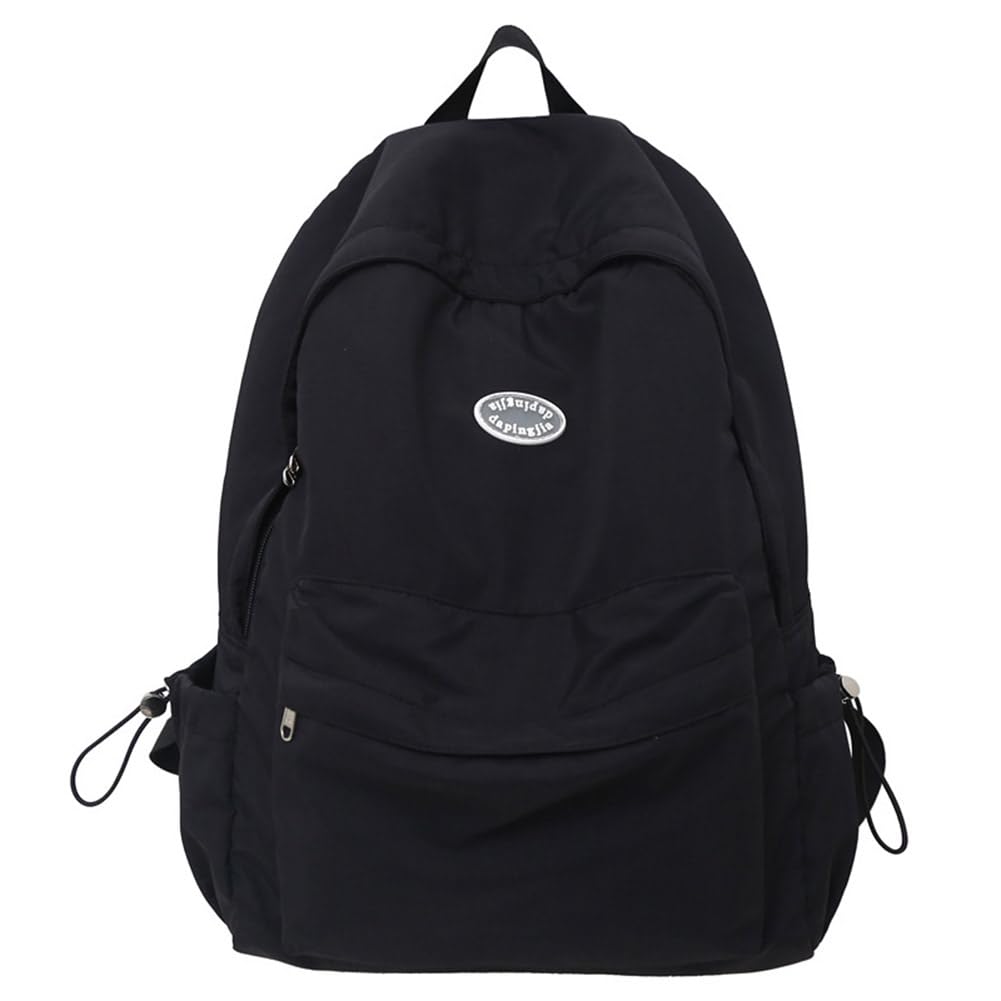 Juoxeepy Cute Aesthetic Laptop Backpack for Women - Lightweight Nylon College Backpack with USB Charging Port, Water Resistant Travel Daypack - Perfect for School, Work, Commuting & Travel Accessories
