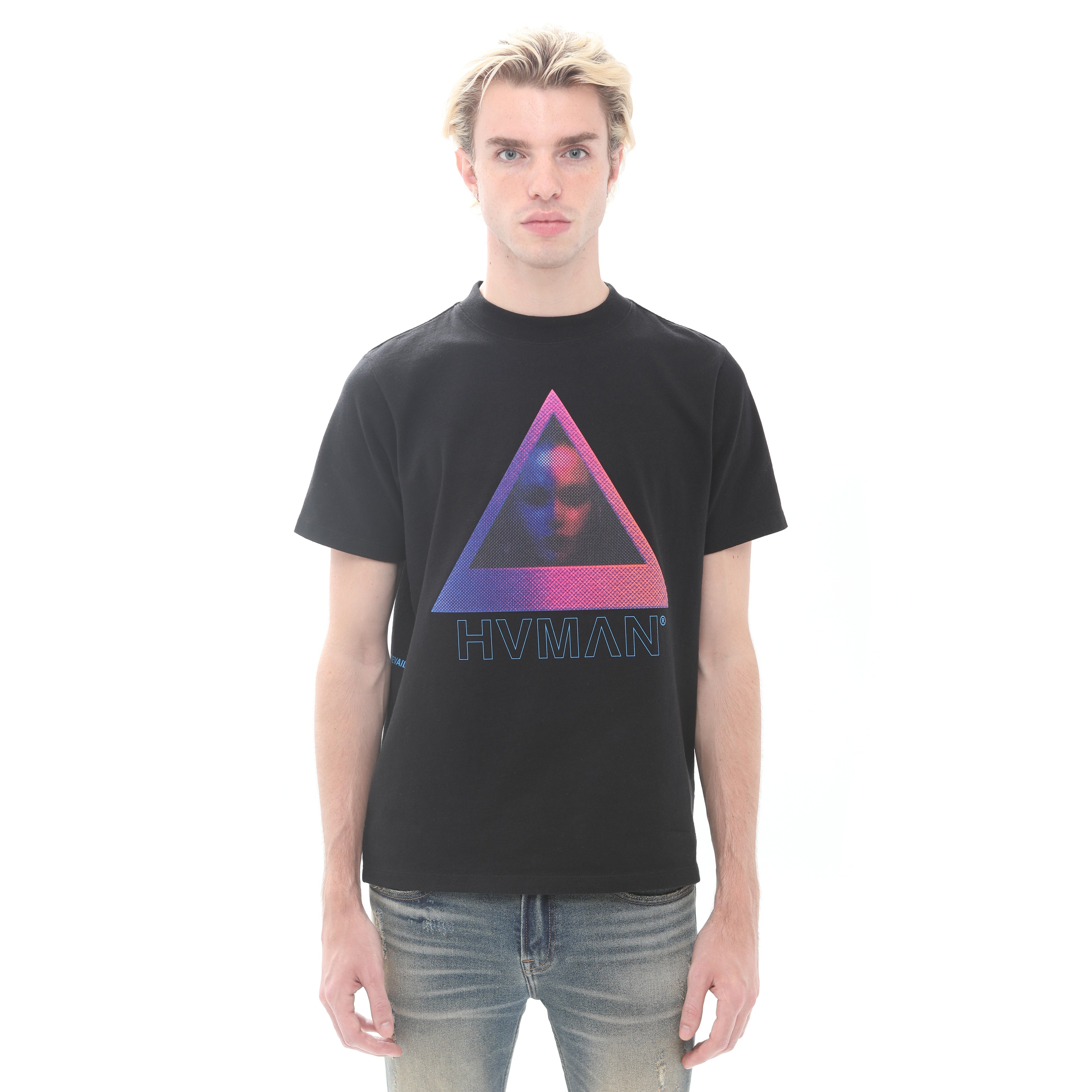 Trendy HVMAN Face Graphic T-Shirt in Black - Perfect for Casual Wear, Street Style & Everyday Outfits
