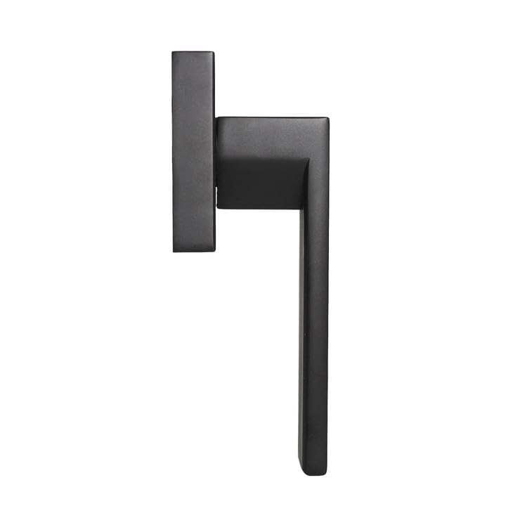 Probrico Matte Black Square French Half-Dummy Handles - Heavy Duty Stainless Steel Interior Dummy Levers for Closet, Balcony & Pantry (Non-Turning, Exposed Screws, 3 Pack) - Perfect for Modern Home & Cabinet Hardware Upgrade