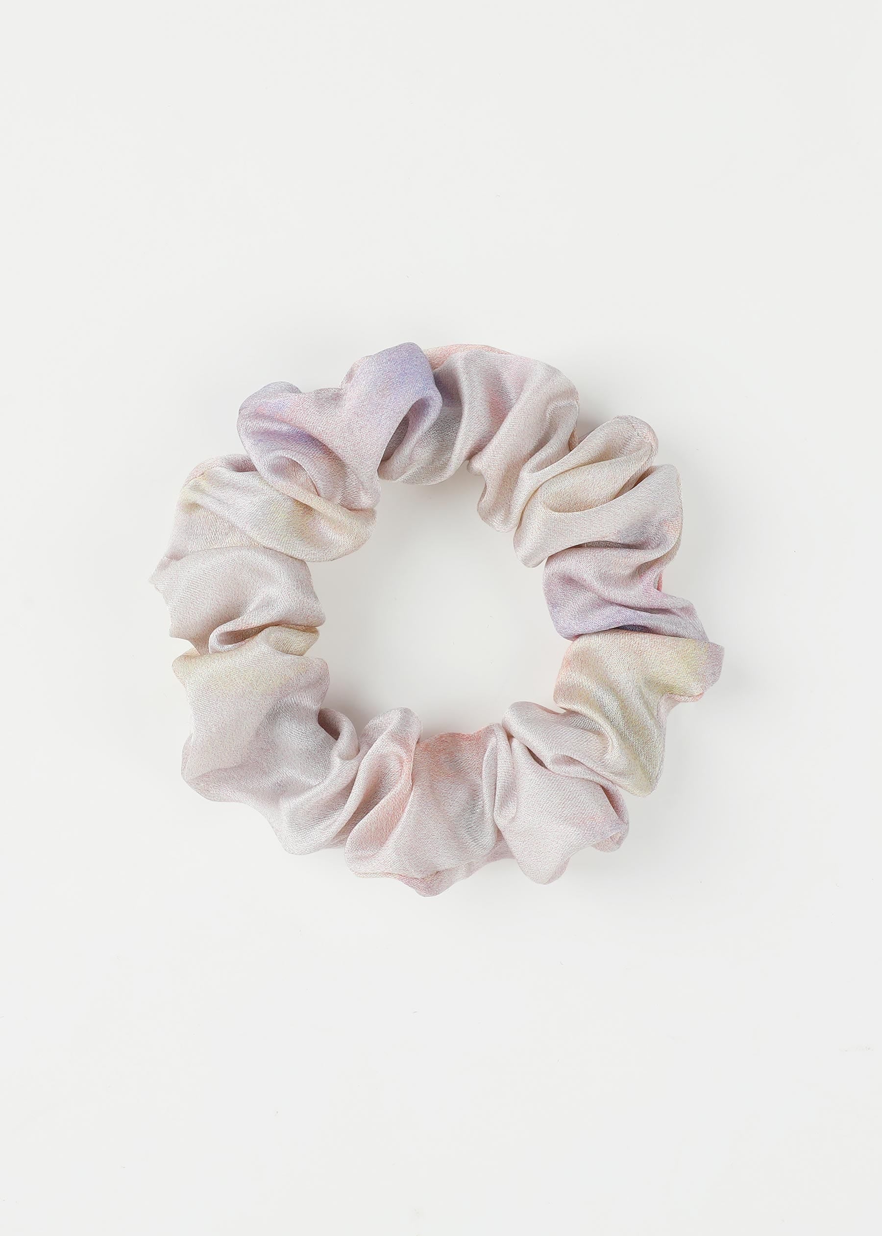 4 Pack Tie Dye Silk Scrunchies Set for Women - Soft Hair Bands for Ponytails, Buns & Braids - Boho Chic Hair Accessories for Everyday Use, Workouts & Special Occasions