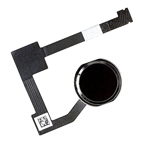 Original Black Home Button Touch ID Flex Cable Replacement Part Compatible with iPad Air 2 & iPad 6 - Repair Kit for DIY Fixing Broken Home Button & Touch ID Sensor