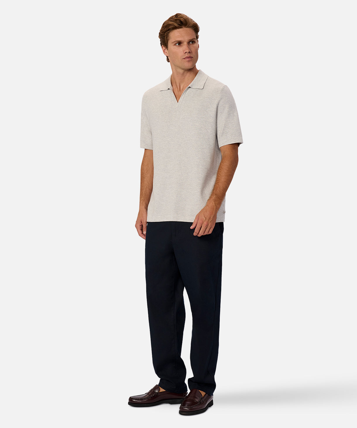 Premium Hampshire Polo Shirt - Grey Marle 24 - Comfortable Men's Casual Wear for Office, Golf & Outdoor Activities